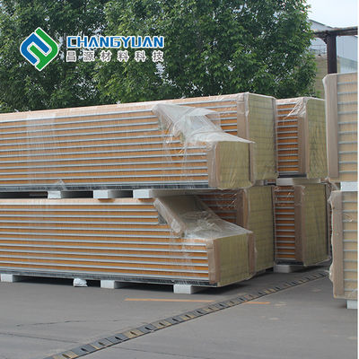 200mm PU-Sandwichwand-Platte mit Stahlplatten und Polyurethan-Isolierungs-Kern