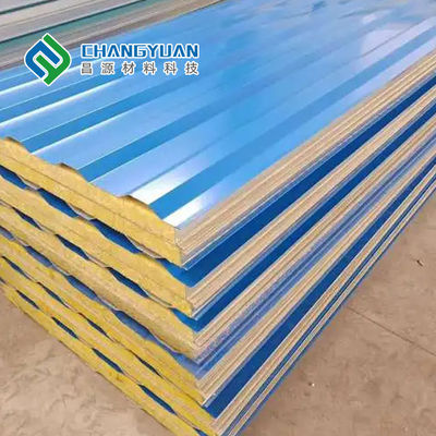 Isolierungs-Sandwich-Platten SMPs PVF schieben Breite des Deckungs-Blatt-1000mm-1500mm ein