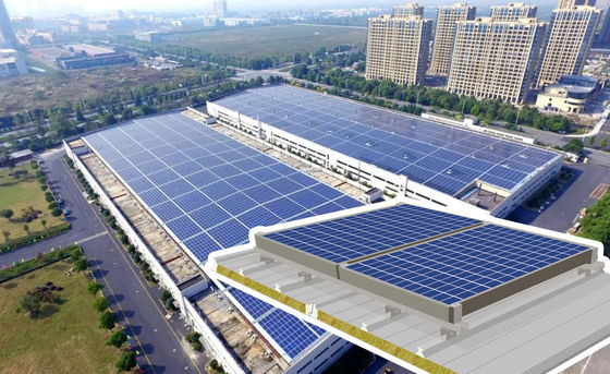 Photovoltaik-Dachplatten mit einer Breite von 1000 mm und einem PU-Felsenwolle- oder PU-Glaswolle-Kern für nachhaltige Energielösungen